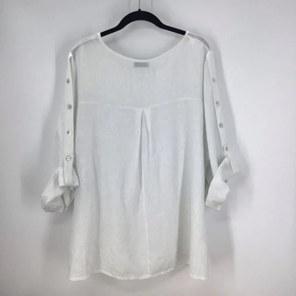 Terzo Millennio Women’s Italian Linen Shirt - Picture 2 of 6